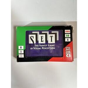 SET The Family Game of Visual Perception Card Game 1991 Cards Sealed.